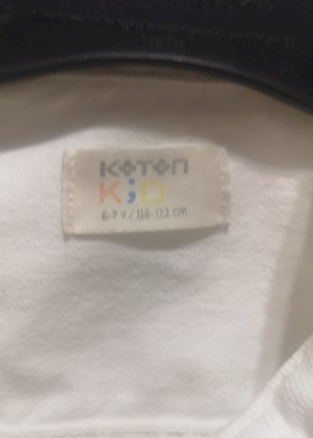 Koton Beyaz Pamuklu Kız Çocuk Ceket