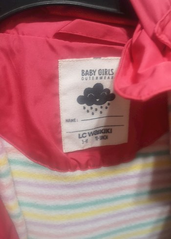 LC Waikiki Kapüşonlu Kız Çocuk Renkli Düğmeli Ceket