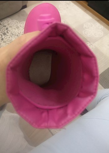27 Beden pembe Renk Kız Çocuk Pembe Lastik Bot