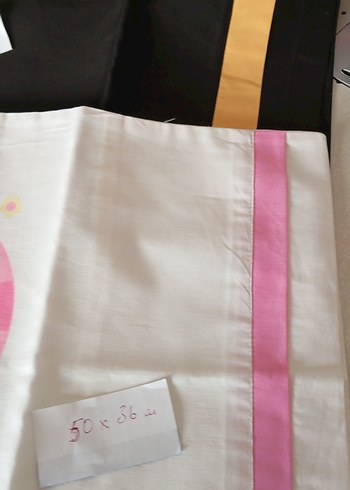 Pembe Baskılı Bebek yastık kılıfları iki adet 100 - Görsel 5