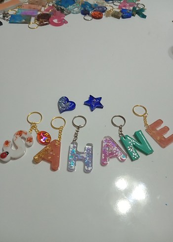 Renkli Boncuklu Bohem Kadın Anahtarlık - Görsel 2