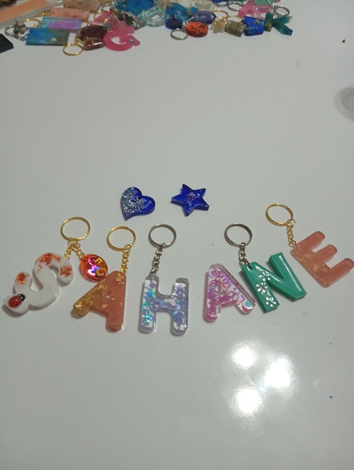 Renkli Boncuklu Bohem Kadın Anahtarlık - Görsel 2