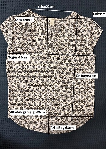 xs Beden gri Renk H&M V Yaka Kap Kol Bluz