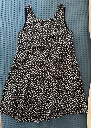 Mango Siyah Yıldız Desenli Elbise - Görsel 6