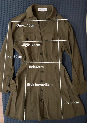 Zara XS Beden Modal Elbise - Görsel 3