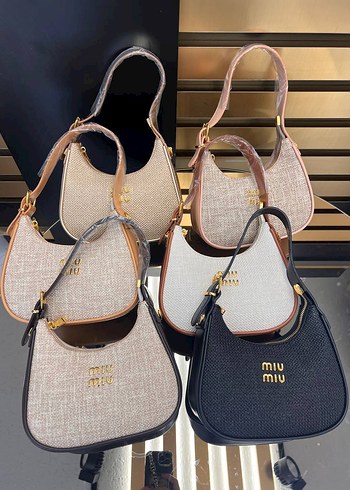 Miu Miu Bej Minimalist Kadın Omuz Çantası
