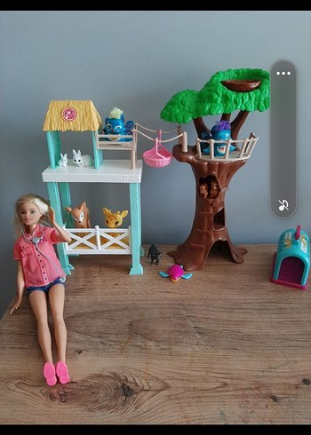 Barbie veteriner barbie ve Oyun Seti