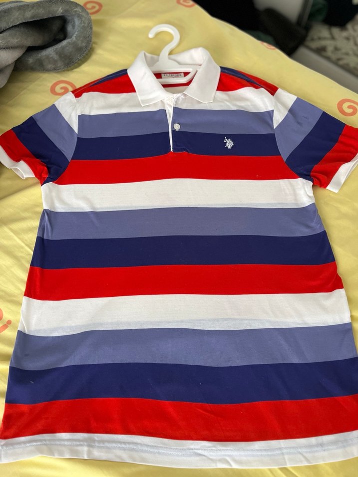 Çizgili Polo Yaka Erkek Tişört - Görsel 5