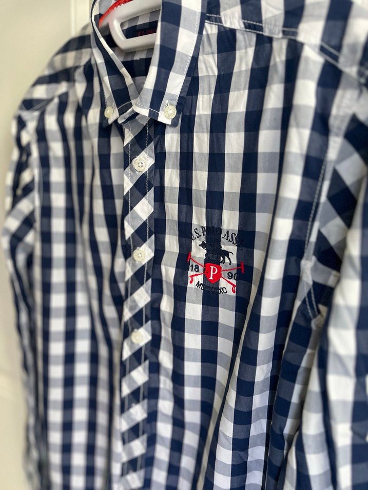 Us.polo Erkek Uzun Kollu Kareli Pamuk Gömlek - Görsel 2