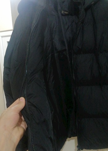 Diğer Siyah Kadın şişme Mont