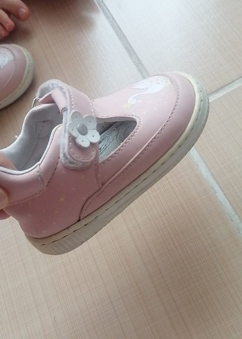 Kız Bebek Pembe Kuğu Baskılı İlk Adım Ayakkabısı - Görsel 3