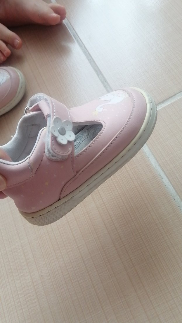 Kız Bebek Pembe Kuğu Baskılı İlk Adım Ayakkabısı - Görsel 3