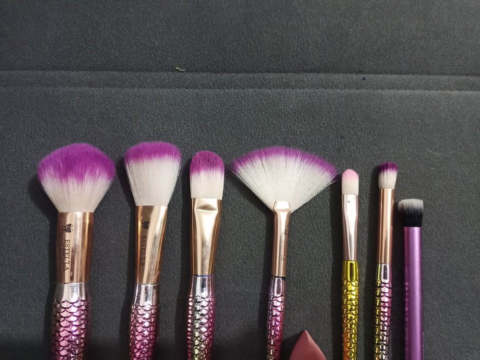 Renkli Denizkızı Makyaj Fırça Seti - Görsel 2