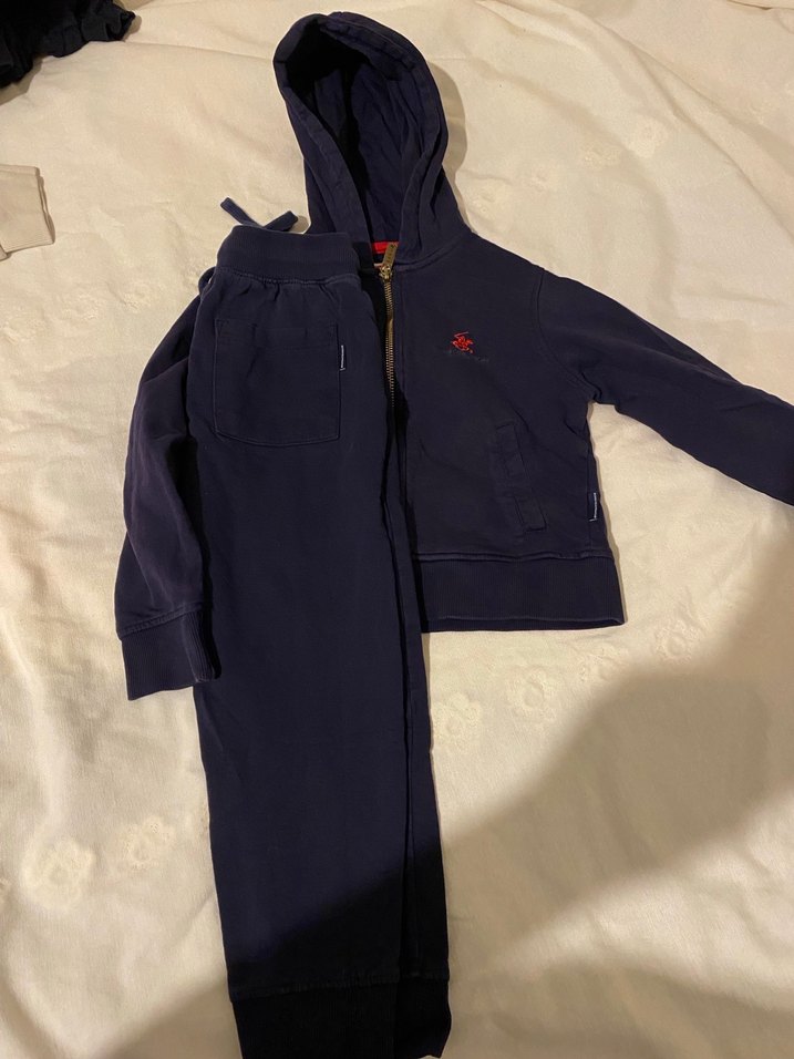 Kız Çocuk Lacivert Fermuarlı Eşofman Takımı - Görsel 2