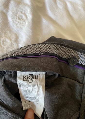 Gri Midi Keten erkek Pantolon - Görsel 3