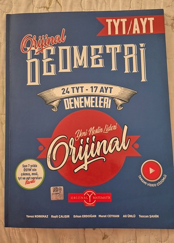 Orijinal Geometri 24 TYT-17 AYT Denemeleri