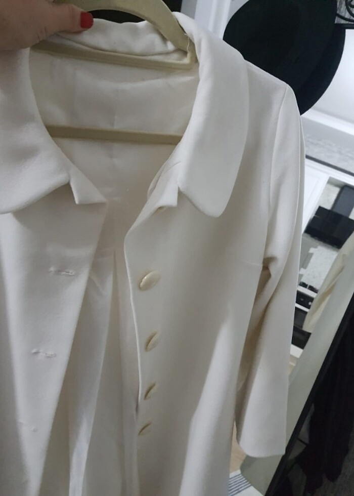 Özel dikim kaşe kaban - Görsel 3