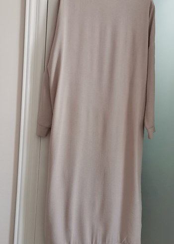 Bej Kadın Uzun Kollu Rahat ferace tarzı kap - Görsel 7