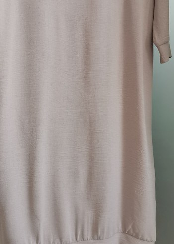 Bej Kadın Uzun Kollu Rahat ferace tarzı kap - Görsel 6