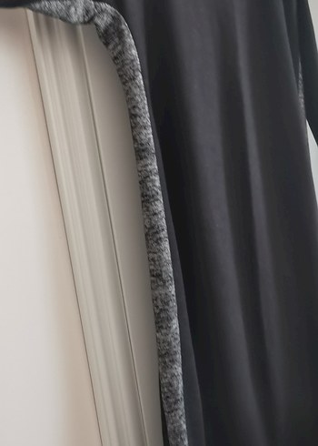 Uzun midi boy Siyah Kadın Elbise - Görsel 3