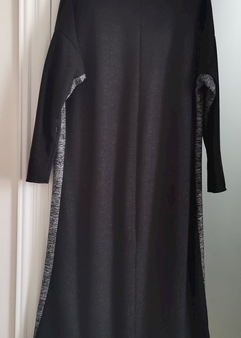 Uzun midi boy Siyah Kadın Elbise - Görsel 2