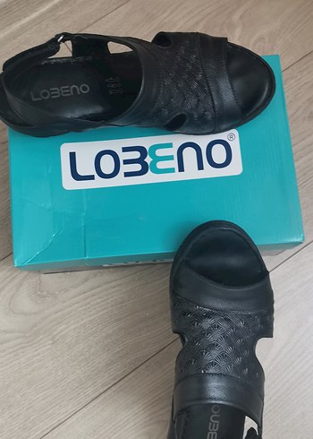 Siyah Desenli hafif dolgu topuk sandalet - Görsel 5