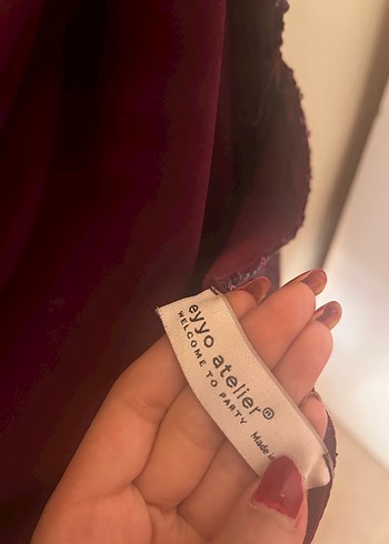 Zara Parlak Halter Yaka Mor Midi Elbise