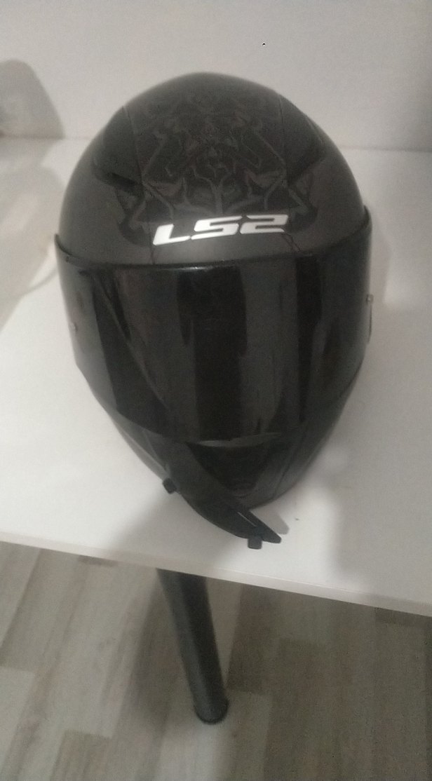 Siyah Minimalist Biker Kask - Görsel 2