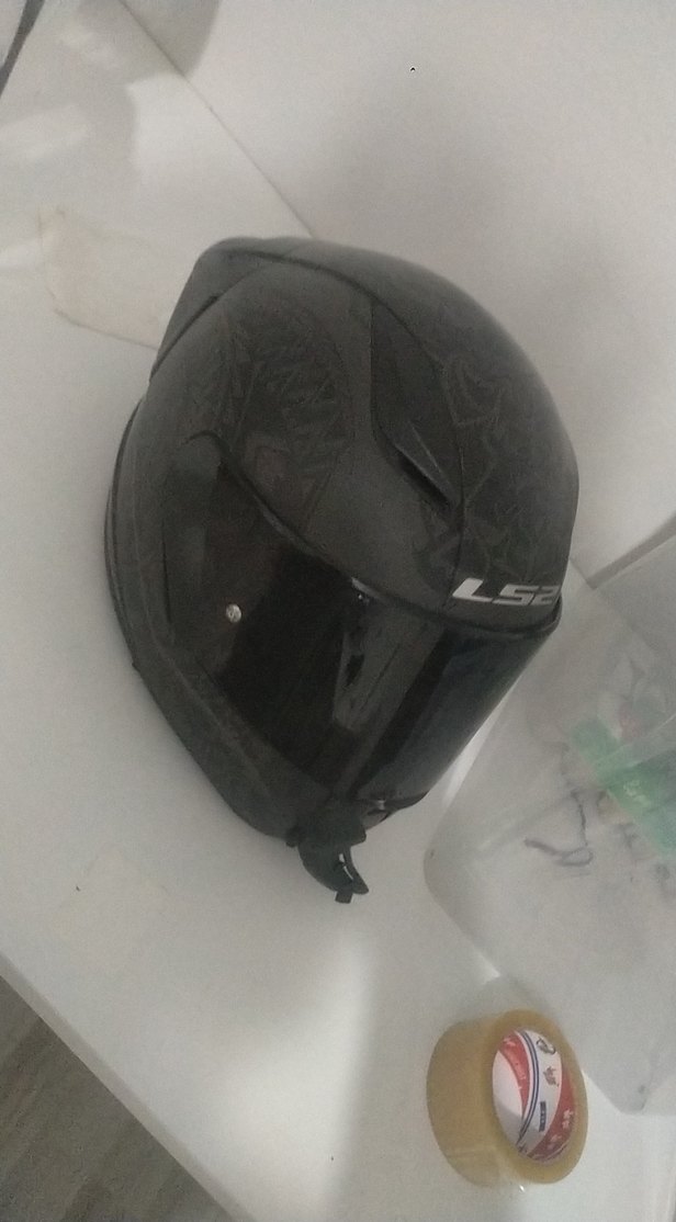 Siyah Minimalist Biker Kask - Görsel 3