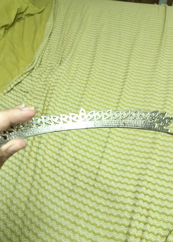 Accessorize Beyaz Payetli Klasik Gelin Tacı