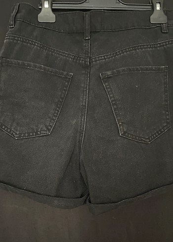Mavi Jeans Siyah Rahat Kesim Mini Denim Şort