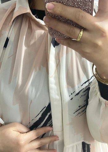 Uzun Bohem Renkli Fırfırlı Elbise - Görsel 7