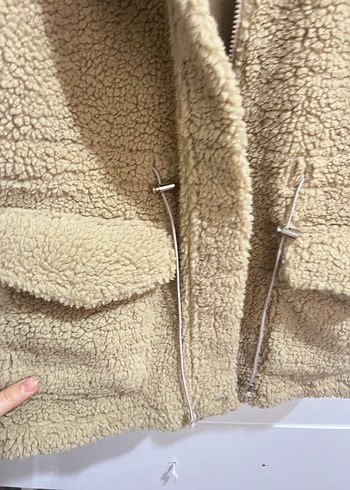 Bej Kadın Peluş Yelek - Görsel 3