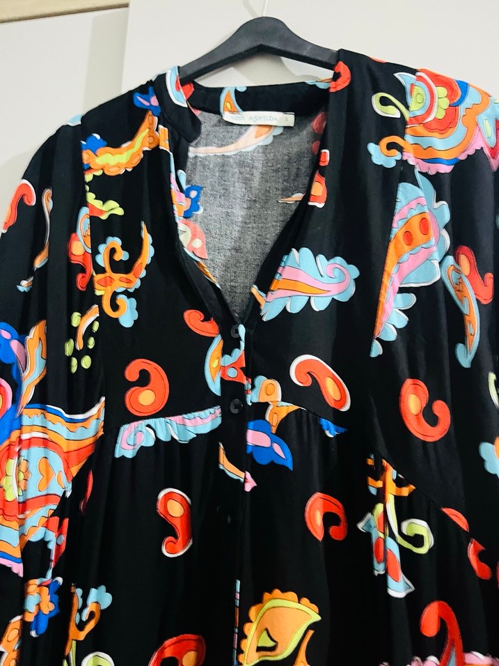 Bohem Çok Renkli Uzun Desenli  - Görsel 4