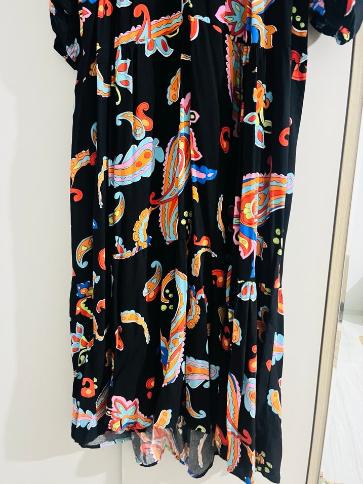 Bohem Çok Renkli Uzun Desenli  - Görsel 2