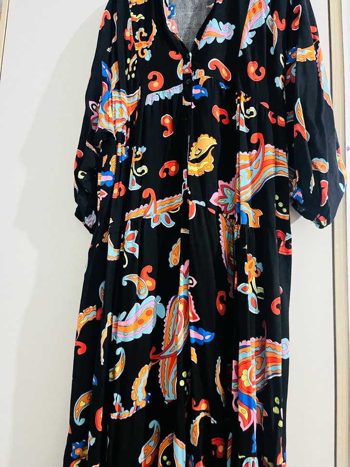 Bohem Çok Renkli Uzun Desenli  - Görsel 3