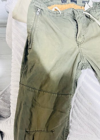 Pull&Bear Gri Cep Detaylı Rahat Kesim Erkek Pantolon - Görsel 3