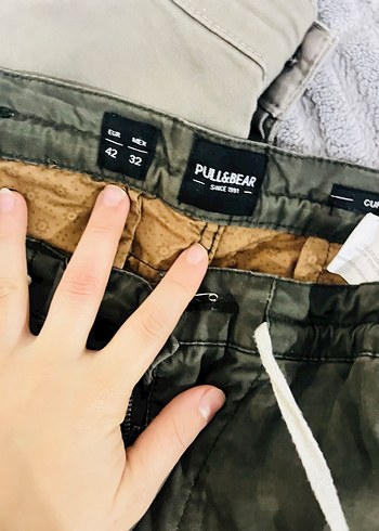 Pull&Bear Gri Cep Detaylı Rahat Kesim Erkek Pantolon - Görsel 2