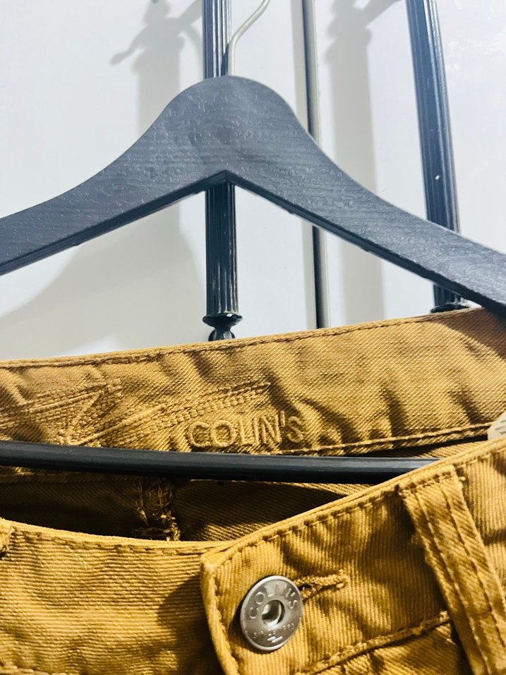 Kahverengi Bol Kesim Keten Pantolon - Görsel 3