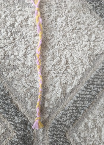 Pastel Renkli Örgülü Bileklik