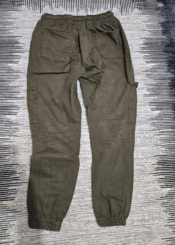 Bol Kesim Kemerli Erkek Keten Pantolon - Görsel 2