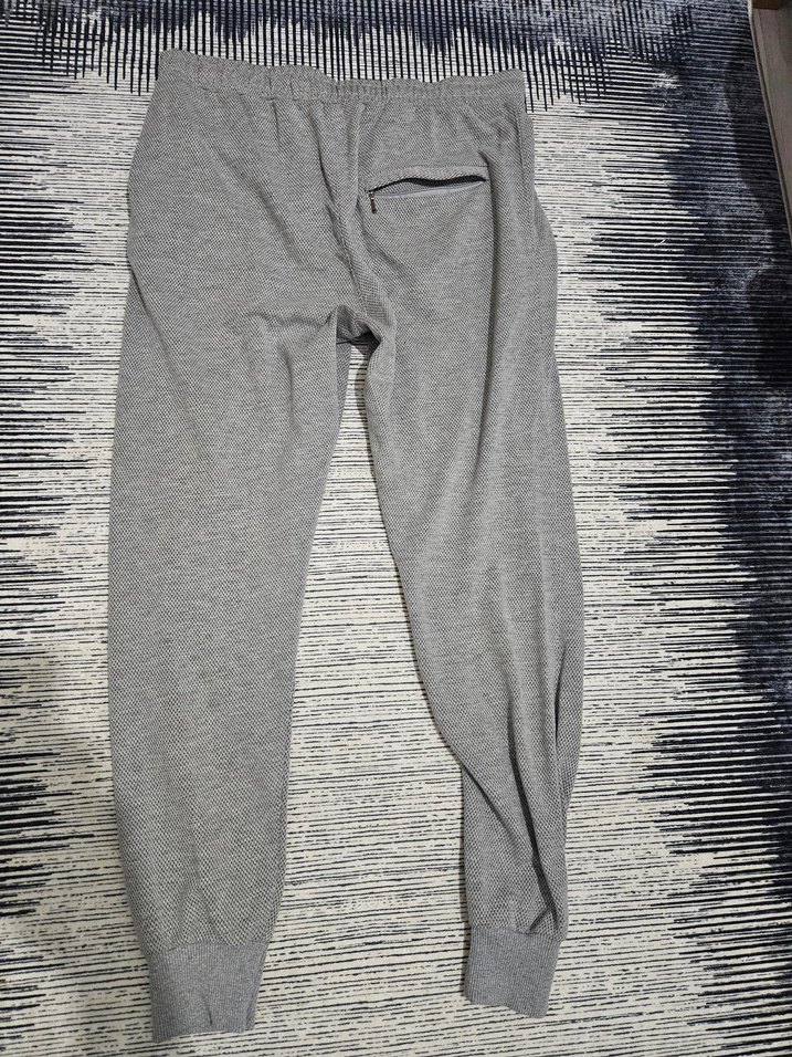 Gri Fermuarlı Erkek Spor Eşofman Altı - Görsel 2