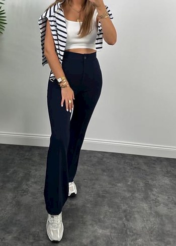 Lacivert Regular Fit Kumaş Pantolon