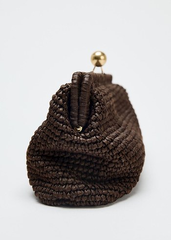 Defacto Zincir Detaylı Kahverengi Triko Kadın Clutch