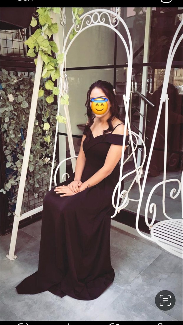 Siyah Uzun Drapeli Straplez Kadın Elbise - Görsel 3