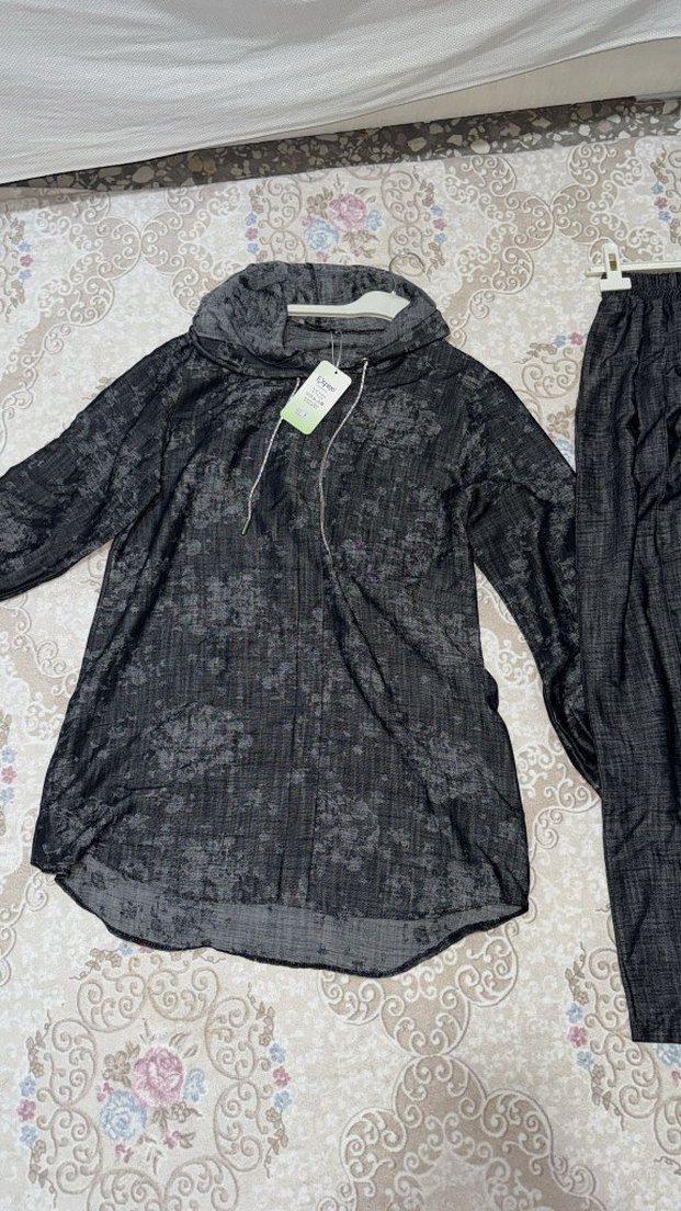 Gri Uzun Kollu kadın  Takım - Görsel 2