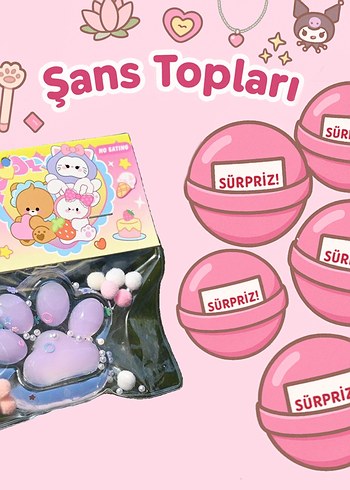 Pati Squishy + 5 Adet Top