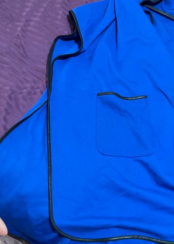 Kadın Mavi Uzun Salaş - Görsel 3