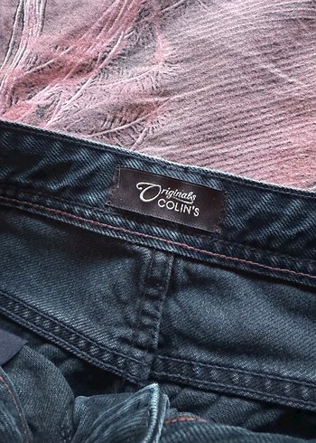 Düğmeli Siyah erkek  Kot Pantolon - Görsel 6