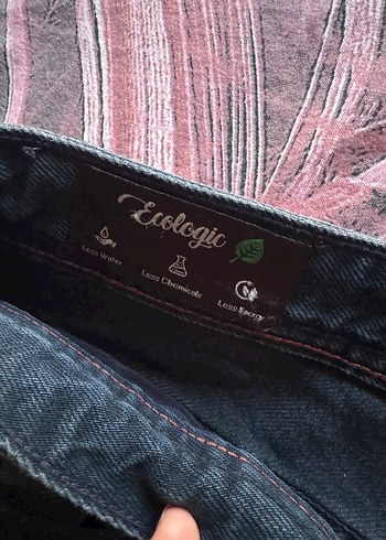 Düğmeli Siyah erkek  Kot Pantolon - Görsel 5